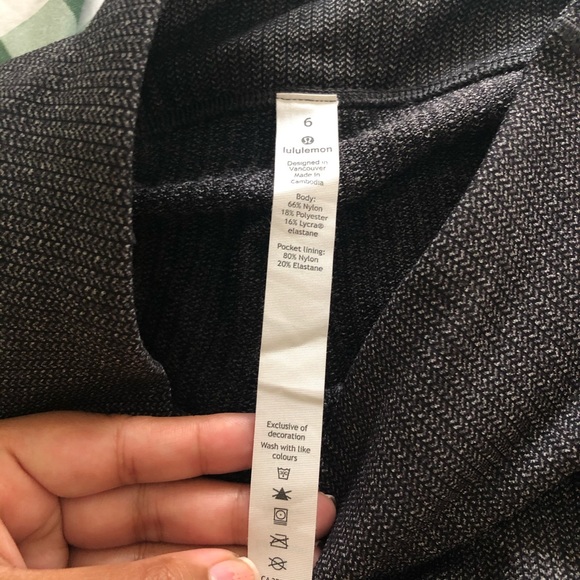Lululemon leggings Size 6 - Picture 3 of 3